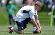 27 May 2002; Damien Duff during a Republic of Ireland squad training session at Izumo Sports Park in Izumo, Japan. Photo by David Maher/Sportsfile