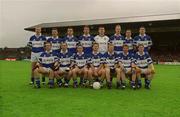 26 May 2002; The Laois panel prior to the Bank of Ireland Leinster Senior Football Championship Quarter-Final match between Offaly and Laois at O'Connor Park in Tullamore, Offaly. Photo by Matt Browne/Sportsfile