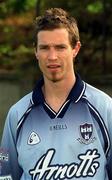 22 May 2002; Paul O'Donoghue during a Dublin Hurling squad portraits session. Photo by Damien Eagers/Sportsfile