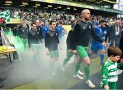 13 May 2017; Evergreen FC ahead of the FAI Junior Cup Final in association with Aviva and Umbro between Sheriff FC and Evergreen FC at the Aviva Stadium in Dublin. Photo by Ramsey Cardy/Sportsfile