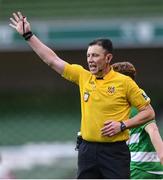 13 May 2017; Referee Paul Kilcoyne during the FAI Junior Cup Final in association with Aviva and Umbro between Sheriff FC and Evergreen FC at the Aviva Stadium in Dublin. Photo by Ramsey Cardy/Sportsfile