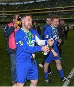 13 May 2017; Sheriff FC 's Philip Hand celebrates following the FAI Junior Cup Final in association with Aviva and Umbro between Sheriff FC and Evergreen FC at the Aviva Stadium in Dublin. Photo by Ramsey Cardy/Sportsfile