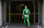 13 May 2017; Evergreen FC's Michael Drennan leaves the pitch following the FAI Junior Cup Final in association with Aviva and Umbro between Sheriff FC and Evergreen FC at the Aviva Stadium in Dublin. Photo by Ramsey Cardy/Sportsfile