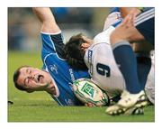 18 December 2010; A jubilant Cian Healy celebrates his first try early in the game. The book, which has an RRP of €24.95, is on sale from www.leinsterrugby.ie, www.sportsfile.com and from select bookshops nationwide. Photo by Sportsfile