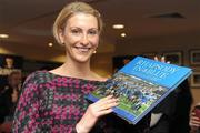 14 November 2011; Athlete Deirdre Ryan at the launch of &quot;Rhapsody in Blue&quot;. The book, which has an RRP of €24.95, is on sale from www.leinsterrugby.ie, www.sportsfile.com and from select bookshops nationwide. Launch of &quot;Rhapsody in Blue&quot;, David Lloyd Riverview, Clonskeagh, Dublin. Photo by Sportsfile