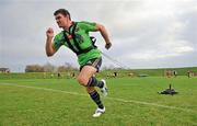 15 November 2011; Munster's David Wallace trains separately from his team-mates during squad training ahead of their Heineken Cup Pool 1 Round 2, match against Castres Olympique on Saturday November 19th. Munster Rugby Squad Training, University of Limerick, Limerick. Picture credit: Diarmuid Greene / SPORTSFILE