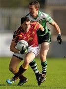 29 October 2011; Bernard Brogan, St Oliver Plunkett's Eoghan Rua, in action against Brendan O'Neill, Lucan Sarsfields. Dublin County Senior Football Championship Semi-Final, St Oliver Plunkett's Eoghan Rua v Lucan Sarsfields, Parnell Park, Dublin. Picture credit: Stephen McCarthy / SPORTSFILE