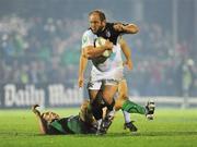 19 November 2011; Gary Botha, Toulouse, gets through the tackle from Mike McCarthy, Connacht. Heineken Cup, Pool 6, Round 2, Connacht v Toulouse, Sportsground, Galway. Picture credit: Barry Cregg / SPORTSFILE