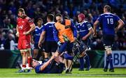 19 May 2017; Tadhg Furlong of Leinster after picking up an injury during the Guinness PRO12 Semi-Final match between Leinster and Scarlets at the RDS Arena in Dublin. Photo by Ramsey Cardy/Sportsfile