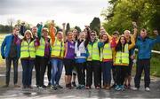 20 May 2017; Parkrun Ireland in partnership with Vhi, added their 63rd event on Saturday, May 20th, with the introduction of the Clonmel parkrun in the unique surrounds of Clonmel Racecourse. Parkruns take place over a 5km course weekly, are free to enter and are open to all ages and abilities, proving a fun and safe environment to enjoy exercise. To register for a parkrun near you visit www.parkrun.ie. New registrants should select their chosen event as their home location. You will then receive a personal barcode which acts as your free entry to any parkrun event worldwide. Pictured are race director Niamh Byrne and Caroline O'Donoghue of VHI, both centre, with volunteers ahead of the run. Photo by Sam Barnes/Sportsfile