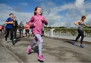 20 May 2017; Parkrun Ireland in partnership with Vhi, added their 63rd event on Saturday, May 20th, with the introduction of the Clonmel parkrun in the unique surrounds of Clonmel Racecourse. Parkruns take place over a 5km course weekly, are free to enter and are open to all ages and abilities, proving a fun and safe environment to enjoy exercise. To register for a parkrun near you visit www.parkrun.ie. New registrants should select their chosen event as their home location. You will then receive a personal barcode which acts as your free entry to any parkrun event worldwide. Pictured are particpants during the run. Photo by Sam Barnes/Sportsfile