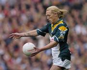 24 October 2004; Ciaran McDonald, Ireland. Coca Cola International Rules Series 2004, Second Test, Ireland v Australia, Croke Park, Dublin. Picture credit; Pat Murphy / SPORTSFILE *** Local Caption *** Any photograph taken by SPORTSFILE during, or in connection with, the 2004 Coca Cola International Rules Series which displays GAA logos or contains an image or part of an image of any GAA intellectual property, or, which contains images of a GAA player/players in their playing uniforms, may only be used for editorial and non-advertising purposes.  Use of photographs for advertising, as posters or for purchase separately is strictly prohibited unless prior written approval has been obtained from the Gaelic Athletic Association.