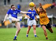 20 May 2017; Aine O'Sullivan of Munster in action against Niamh Hegarty of Ulster during the MMI Ladies Football Interprovincial Tournament final between Munster and Ulster at Gavan Diffy Park in Monaghan. Photo by Ramsey Cardy/Sportsfile