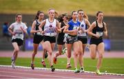 20 May 2017; Jodie McCann, Institute of Education, 5, on her way to winning the senior girls 1500m event during day 2 of the Irish Life Health Leinster Schools Track & Field Championships at Morton Stadium in Dublin. Photo by Stephen McCarthy/Sportsfile