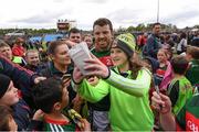 21 May 2017; Chris Barrett of Mayo with supporters following the Connacht GAA Football Senior Championship Quarter-Final match between Mayo and Sligo at Elvery's MacHale Park in Castlebar, Co. Mayo. Photo by Stephen McCarthy/Sportsfile