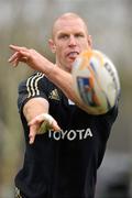 1 December 2011; Munster's Paul O'Connell in action during squad training ahead of their Celtic League match against Ospreys on Saturday. Munster Rugby Squad Training, Cork Institute of Technology, Bishopstown, Cork. Picture credit: Diarmuid Greene / SPORTSFILE