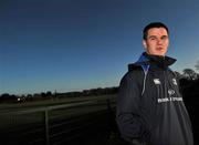 5 December 2011; Leinster's Jonathan Sexton speaking during a press conference ahead of their Heineken Cup, Pool 3, Round 3, game against Bath on Sunday. Leinster Rugby Squad Press Conference, David Lloyd Riverview, Clonskeagh, Dublin. Picture credit: David Maher / SPORTSFILE