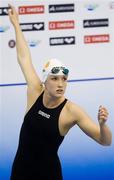 10 December 2011; Ireland's Melanie Nocher, Hollywood, Co. Down, ahead of Heat 4 of the Women's 400m Freestyle. Nocher finished her heat in a time of 4:06.05. European Short Course Swimming Championships 2011, Szczecin, Poland. Picture credit: Ludmila Mitrega / SPORTSFILE