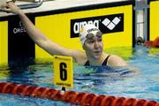 10 December 2011; Ireland's Clare Dawson, Bangor, Co. Down, after Heat 2 of the 400m Freestyle. Dawson finished her heat in a time of 4:11.24. European Short Course Swimming Championships 2011, Szczecin, Poland. Picture credit: Ludmila Mitrega / SPORTSFILE