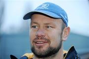 21 December 2011; Leinster Scrum Coach Greg Feek during a press conference ahead of their Celtic League game against Ulster on Monday. Leinster Rugby Squad Press Conference, David Lloyd Riverview, Clonskeagh, Dublin. Picture credit: Barry Cregg / SPORTSFILE