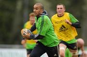 22 December 2011; Munster's Simon Zebo in action during squad training ahead of their Celtic League game against Connacht on Monday. Munster Rugby Squad Training, Kilballyowen Park, Bruff, Co. Limerick. Picture credit: Diarmuid Greene / SPORTSFILE
