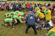 22 December 2011; A general view of Munster scrum practice at squad training ahead of their Celtic League game against Connacht on Monday. Munster Rugby Squad Training, Kilballyowen Park, Bruff, Co. Limerick. Picture credit: Diarmuid Greene / SPORTSFILE