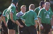 11 June 2002; Ireland head coach Eddie O'Sullivan during an Ireland Rugby squad training session at Peter Johnstone Park in Mosgiel, Otago, New Zealand. Photo by Matt Browne/Sportsfile