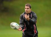 10 January 2012; Ulster's Ruan Pienaar in action during squad training ahead of their Heineken Cup, Pool 4, Round 5, game against Leicester Tigers on Friday. Ulster Rugby Squad Training, Osbourne Park, Royal Belfast Academical Intstitution, Belfast, Co. Antrim. Picture credit: Oliver McVeigh / SPORTSFILE