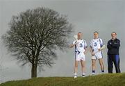 12 January 2012; Waterford hurlers John Mullane, left, and Shane O'Sullivan with manager Michael Ryan at the announcement of Three mobile’s partnership renewal of Waterford GAA. Current partners Three announced a renewal of their partnership deal which will see Ireland’s fastest-growing mobile provider pledge their support to the Deise county for a further three years. The partnership of Waterford GAA covers both the hurling and football codes and includes all grades from minor to senior inter-county teams. Three Mobile and Waterford GAA Sponsorship Announcement Launch, Waterford Institute of Technology, Co. Waterford. Picture credit: Stephen McCarthy / SPORTSFILE