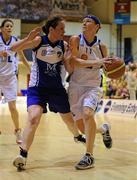 14 January 2012; Rachael Vanderwal, UL, in action against Niamh Dwyer, Team Montenotte Hotel, Cork. Women's Superleague Cup Semi-Final, Team Montenotte Hotel, Cork v UL, Neptune Stadium, Cork. Picture credit: Brendan Moran / SPORTSFILE