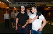 7 June 2017; Ireland's Andrew Porter, left, and John Cooney on a tour of the MetLife Stadium in New Jersey during the team's down day ahead of their match against USA. Photo by Ramsey Cardy/Sportsfile