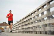 8 February 2011; John O'Regan, Ultra Distance Runner, Docklands, Dublin. Picture credit: Brendan Moran / SPORTSFILE