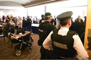 9 June 2017; A police presence during the Boxing weigh ins at the Hilton Hotel, Belfast. Photo by David Fitzgerald/Sportsfile