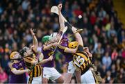 10 June 2017; Wexford players, left to right, Simon Donoghue, Shaun Murphy, and Liam Ryan in action against Richie Hogan, left, and Colin Fennelly of Kilkenny during the Leinster GAA Hurling Senior Championship Semi-Final match between Wexford and Kilkenny at Wexford Park in Wexford. Photo by Daire Brennan/Sportsfile