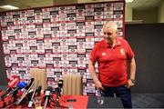 11 June 2017; British & Irish Lions head coach Warren Gatland during a press conference at the Scenic Hotel Southern Cross in Dunedin, New Zealand. Photo by Stephen McCarthy/Sportsfile