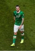 11 June 2017; Shane Duffy of Republic of Ireland leaves the pitch at half time during the FIFA World Cup Qualifier Group D match between Republic of Ireland and Austria at Aviva Stadium, in Dublin. Photo by Cody Glenn/Sportsfile