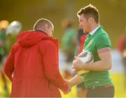 15 June 2017; Peter O'Mahony with British and Irish Lions scrum coach Graham Rowntree during a training session at the Rotorua International Stadium in Rotorua, New Zealand. Photo by Stephen McCarthy/Sportsfile