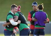 15 June 2017; Peter O'Mahony, left, and Kyle Sinckler during a British and Irish Lions training session at the Rotorua International Stadium in Rotorua, New Zealand. Photo by Stephen McCarthy/Sportsfile