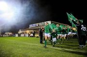 3 February 2012; Ireland captain Fiona Coghlan leads out her team before the start of the game. Women's Six Nations Championship, Ireland v Wales, Ashbourne RFC, Ashbourne, Co. Meath. Picture credit: Matt Browne / SPORTSFILE