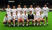 16 June 2002; The Kildare panel prior to the Bank of Ireland Leinster Senior Football Championship Semi-Final match between Kildare and Offaly at Nowlan Park in Kilkenny. Photo by Ray McManus/Sportsfile