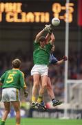 23 June 2002; Nigel Crawford of Meath in action against Dublin's Darren Homan during the Bank of Ireland Leinster Senior Football Championship Semi-Final match between Dublin and Meath at Croke Park in Dublin. Photo by Damien Eagers/Sportsfile