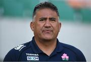 16 June 2017; Japan head coach Jamie Joseph during the captain's run in the Shizuoka Stadium Epoca in Fukuroi, Shizuoka Prefecture, Japan. Photo by Brendan Moran/Sportsfile