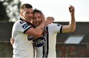 16 June 2017; David McMillan, right, of Dundalk celebrates after scoring his side's first goal with teammate Patrick McEleney during the SSE Airtricity League Premier Division match between Drogheda United and Dundalk at United Park in Drogheda, Co. Louth. Photo by David Maher/Sportsfile