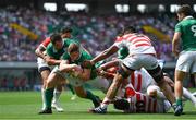 17 June 2017; Dan Leavy of Ireland scores his side's second try during the international rugby match between Japan and Ireland at the Shizuoka Epoca Stadium in Fukuroi, Shizuoka Prefecture, Japan. Photo by Brendan Moran/Sportsfile