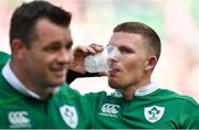 17 June 2017; Andrew Conway of Ireland takes on water after the international rugby match between Japan and Ireland at the Shizuoka Epoca Stadium in Fukuroi, Shizuoka Prefecture, Japan. Photo by Brendan Moran/Sportsfile