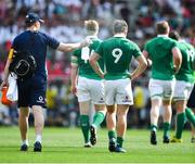 17 June 2017; Ireland team doctor Dr. Ciaran Cosgrave sprays water onto Luke McGrath of Ireland during the international rugby match between Japan and Ireland at the Shizuoka Epoca Stadium in Fukuroi, Shizuoka Prefecture, Japan. Photo by Brendan Moran/Sportsfile