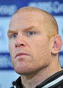 4 February 2012; Ireland captain Paul O'Connell during a press conference ahead of their side's RBS Six Nations Rugby Championship game against Wales on Sunday. Ireland Rugby Squad Press Conference, Aviva Stadium, Lansdowne Road, Dublin. Picture credit: Brendan Moran / SPORTSFILE