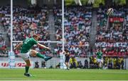 17 June 2017; Rory Scannell of Ireland kicks a conversion during the international rugby match between Japan and Ireland at the Shizuoka Epoca Stadium in Fukuroi, Shizuoka Prefecture, Japan. Photo by Brendan Moran/Sportsfile