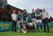 19 June 2017; As a long-standing sponsor of the GAA Hurling All-Ireland Senior Championship, Centra today launched #WeAreHurling, which celebrates the passion displayed by all of those in Ireland’s collective hurling community. #WeAreHurling reinforces Centra’s commitment to local communities across Ireland by shining a light on the many people who devote their lives to the game – making our national sport a pillar of Irish pride. Pictured today in attendance are, from left, former Galway Hurler and owner of Canning Handmade Hurleys Ollie Canning, Clare hurler Padraic Collins, young aspiring hurler Tadgh Rowe, age 10, from Kilmore, Co. Wexford, former Cork hurler and All-Ireland winner Seán Óg O hAilpín, Kilkenny hurler Michael Fennelly, former Kilkenny hurler and ten-time All-Ireland winner Henry Shefflin, Wexford hurler Lee Chin, and former Kilkenny All-Ireland winner and uncle to Michael Fennelly, Liam Fennelly, during the Centra Hurling Media Launch at Smithfield Square & The Lighthouse Cinema, in Dublin 7. Photo by Seb Daly/Sportsfile
