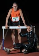 8 February 2012; Husband and wife, Robert and Marian Heffernan ahead of the Woodie’s DIY Senior Indoor Championships in Belfast Odyssey Arena this weekend. Cork IT Track, Cork. Picture credit: Brendan Moran / SPORTSFILE